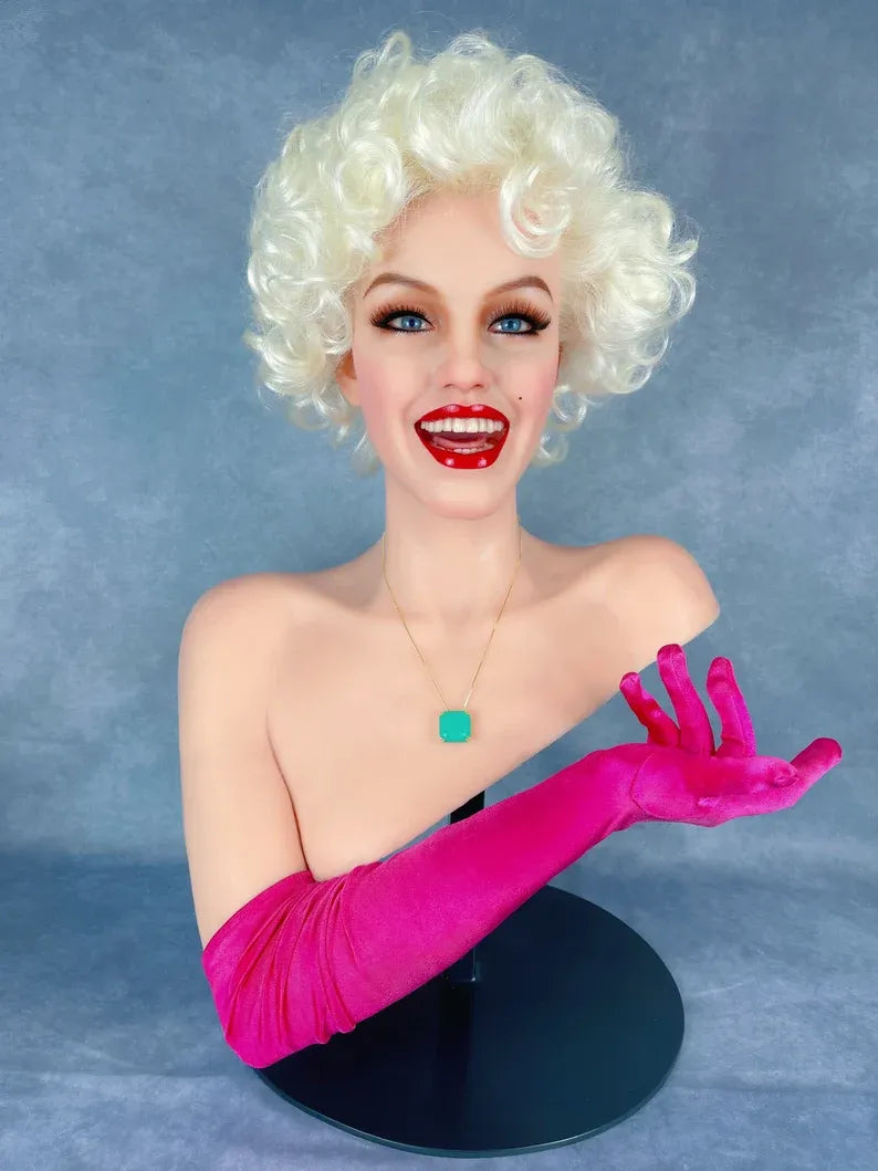 Bethany Ciotola Necklace Vibrant Green Princess Cut Natural Neon Colombian Emerald Solitaire Necklace 18K Yellow Gold Vermeil