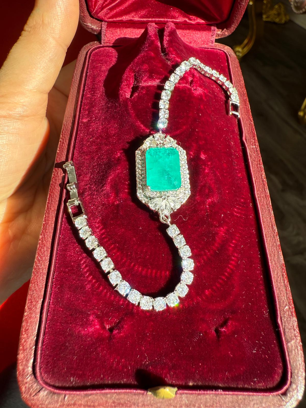 100% Glowing Natural Colombian Emerald Doublet Bracelet Bangle, its Own Natural Color, No Edits, Awe Mesmerizing Piece