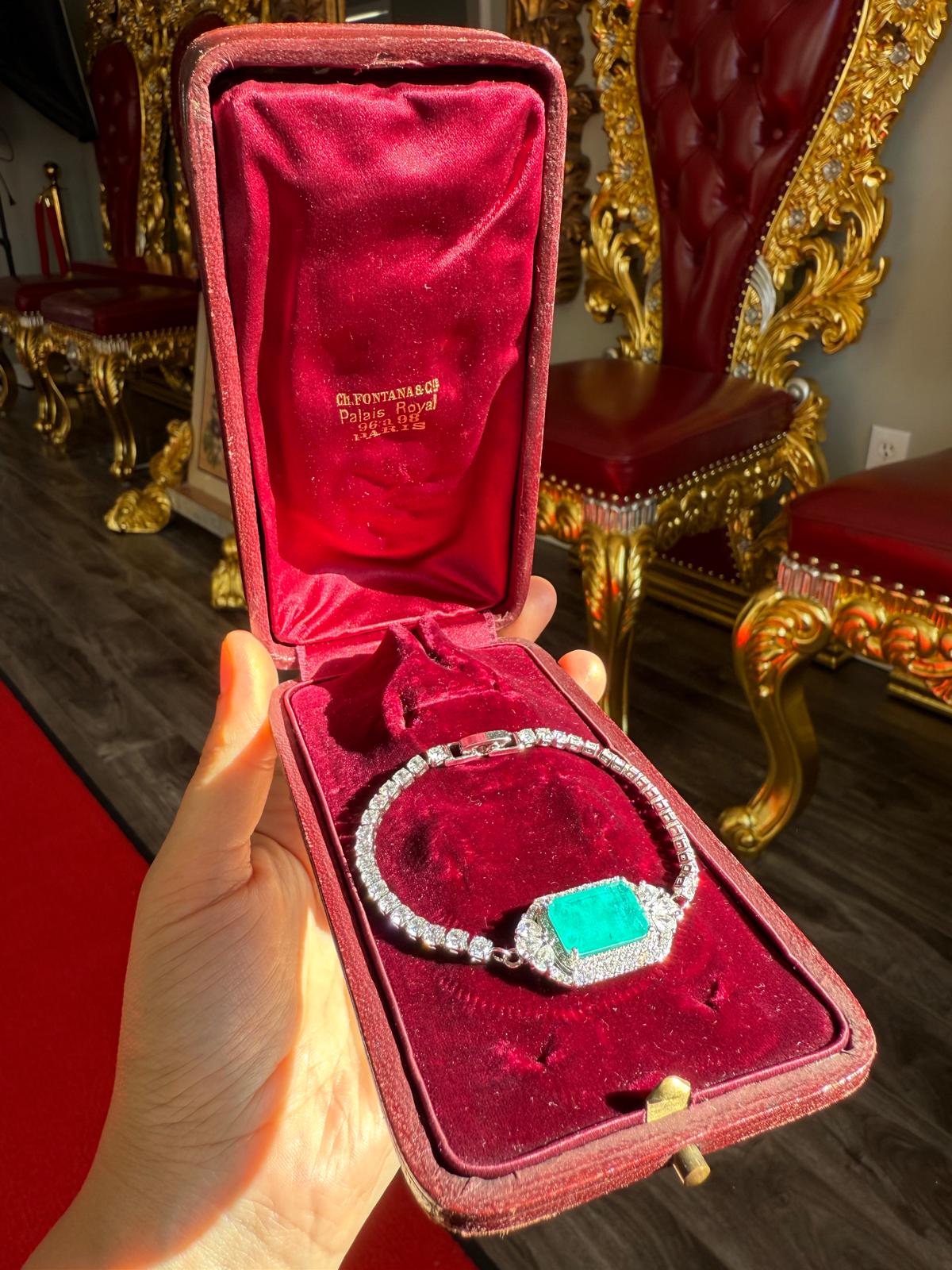 100% Glowing Natural Colombian Emerald Doublet Bracelet Bangle, its Own Natural Color, No Edits, Awe Mesmerizing Piece