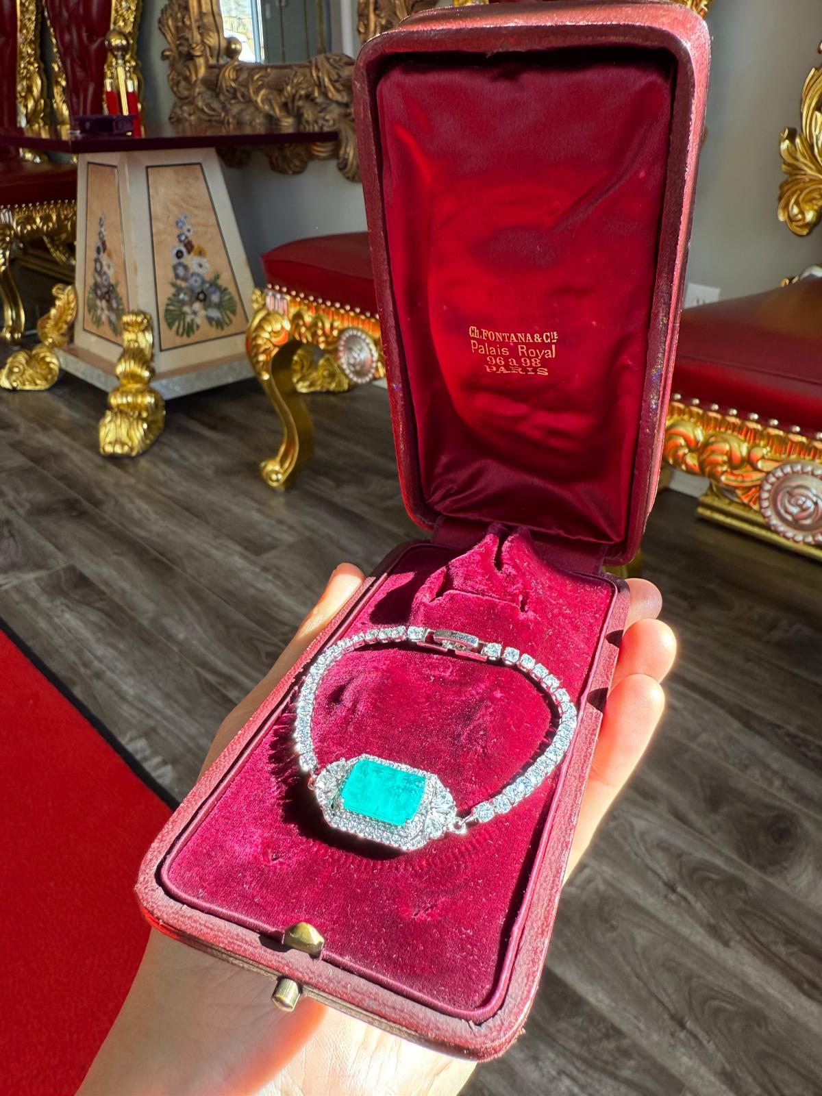 100% Glowing Natural Colombian Emerald Doublet Bracelet Bangle, its Own Natural Color, No Edits, Awe Mesmerizing Piece