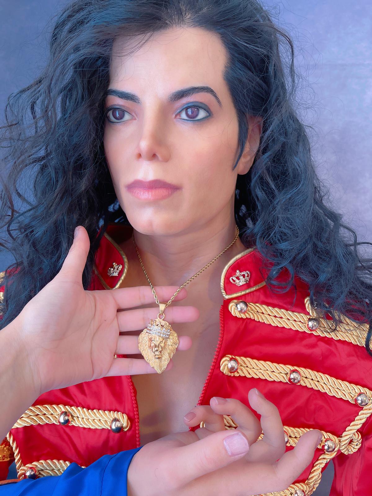 Celebrity inspired, King Lion Gold Necklace for Men