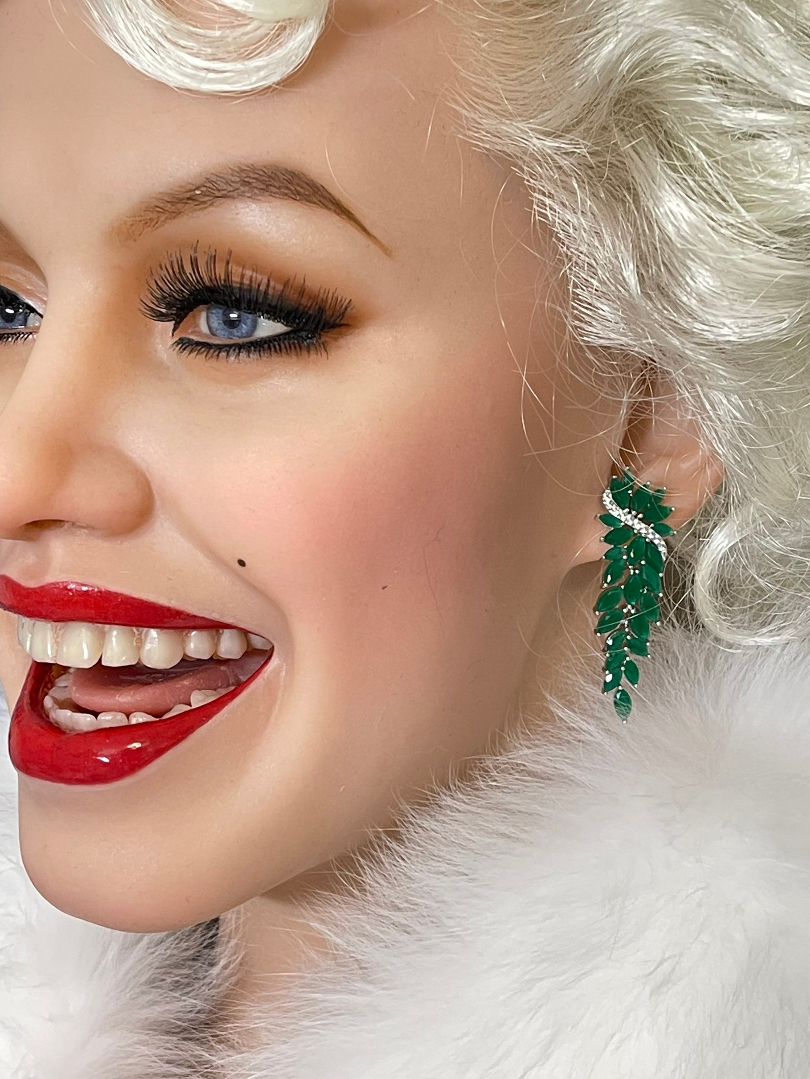 Breathtaking Forest Green, Natural Emerald Earrings, Chandelier Emerald Earrings, Dangle Drop Earrings, Wedding, Birthday, Any Occasion