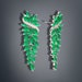 Breathtaking Forest Green, Natural Emerald Earrings, Chandelier Emerald Earrings, Dangle Drop Earrings, Wedding, Birthday, Any Occasions