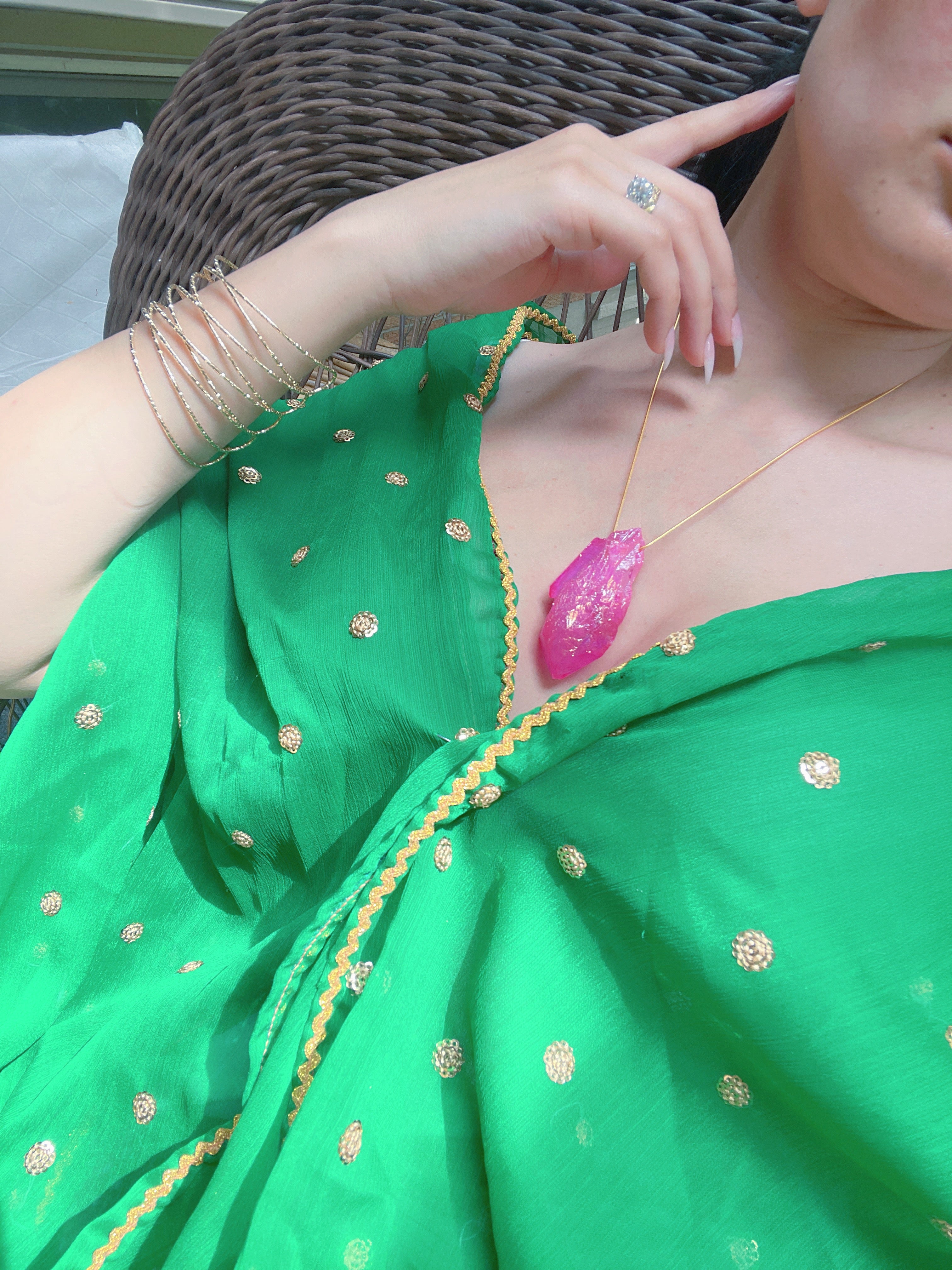 Mesmerizing Large Natural Pink Kunzite Rough Necklace, Raw Kunzite, Madagascar