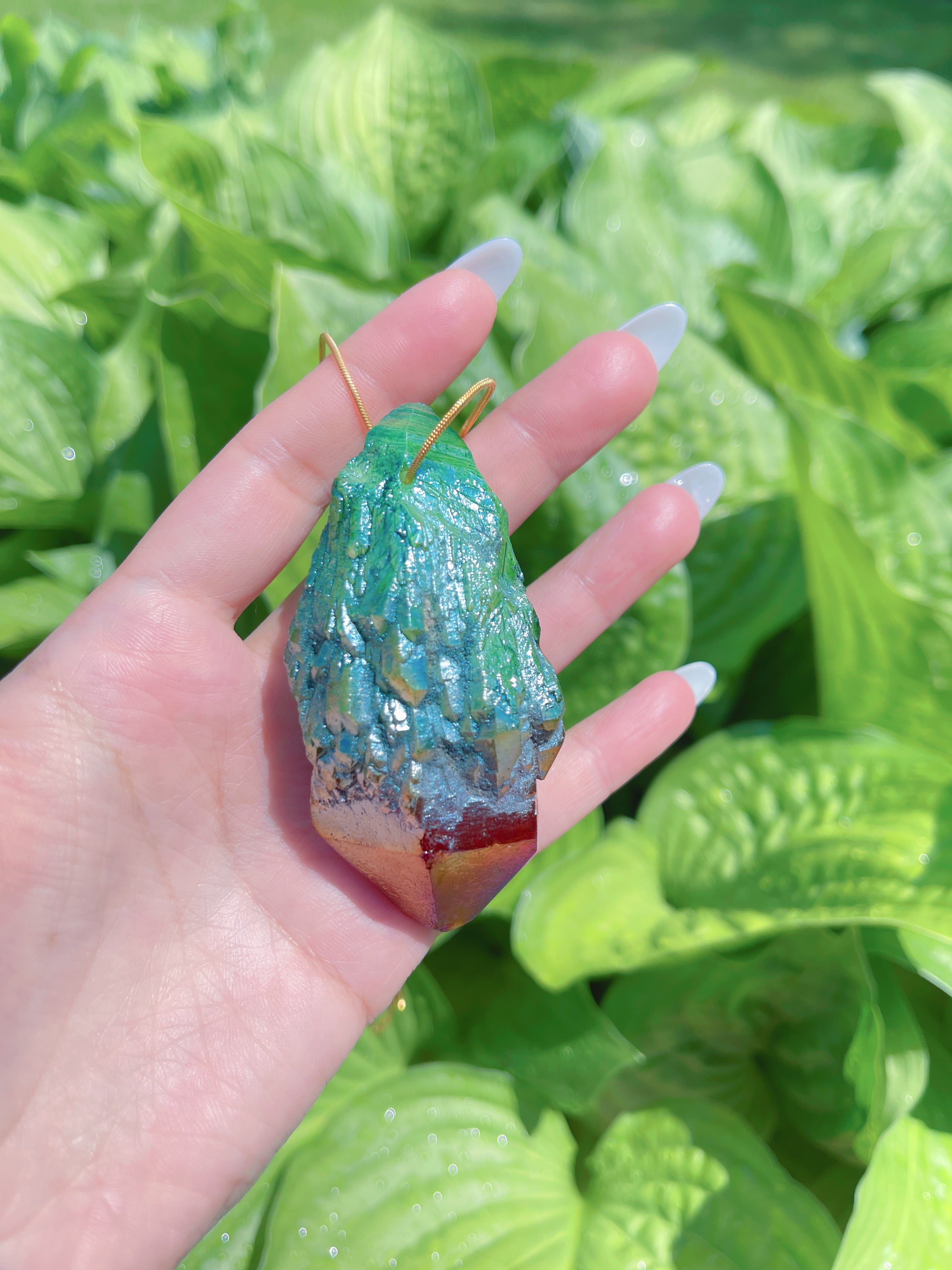 Rare Huge Natural Bi Color Watermelon Tourmaline Necklace, Mozambique