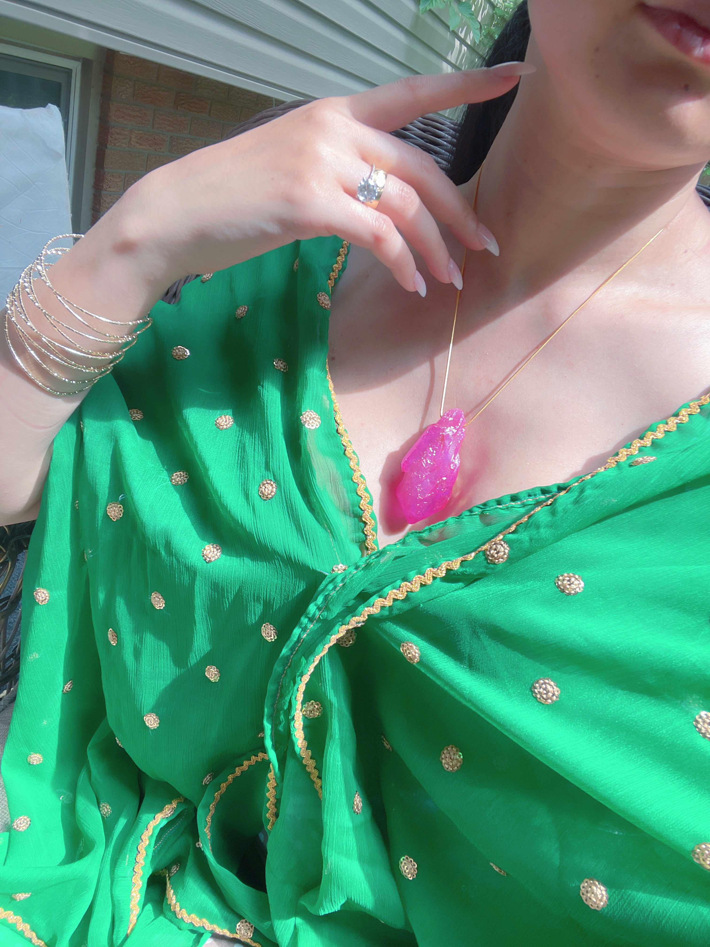 Mesmerizing Large Natural Pink Kunzite Rough Necklace, Raw Kunzite, Madagascar